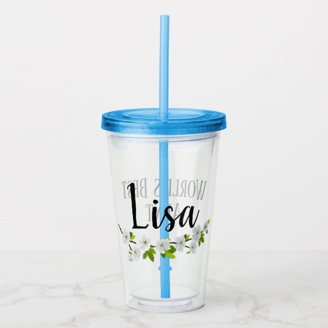 personlignamn/bäst mostertumbler för världar take away mugg (Framsida)