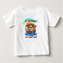 PersonligNoahs Tshirt för födelsedag för ark 1st