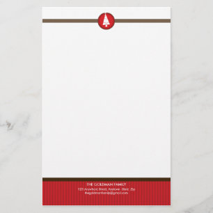 PERSONLIGNOTEPAPER:: stripedstitch 5 Brevpapper