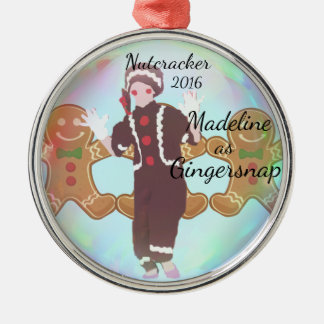 Personlignötknäppareprydnad - Gingersnap Julgransprydnad Metall