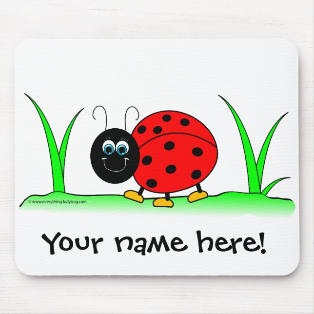 Personlignyckelpiga Mousepad Musmatta (Framsidan)