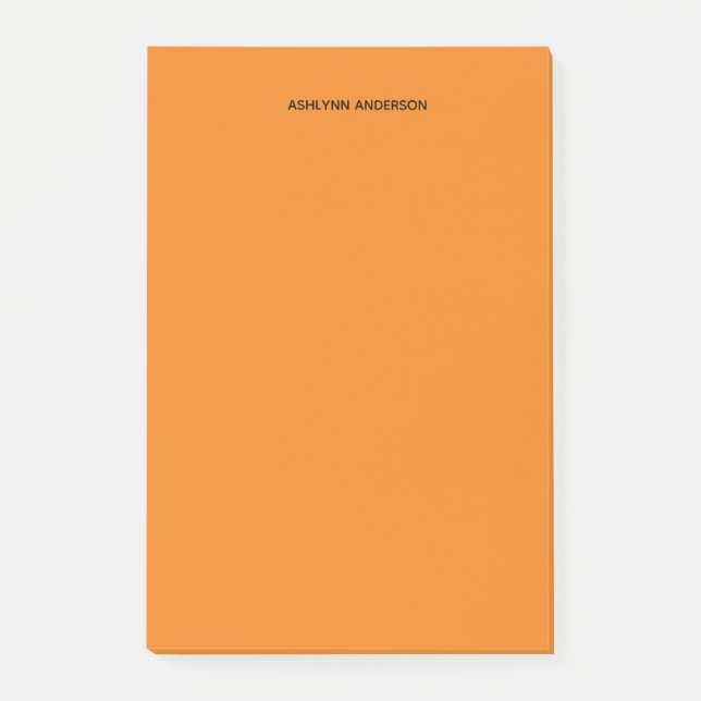 Personligorange Post-it Block (Framsida)