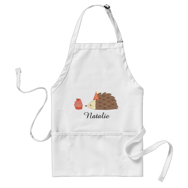 Personligpartyigelkott och muffin förkläde (Framsidan)