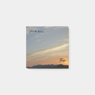 Personligpinne som den noterar post-it block