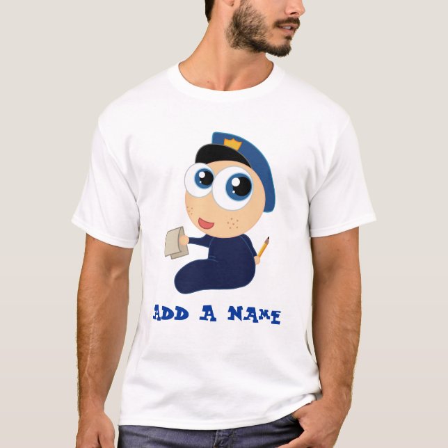 Personligpolistecknaden lurar T-tröja Tee (Framsida)