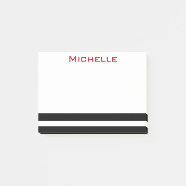 PersonligpostIten noterar B/W Post-it Block (Framsida)