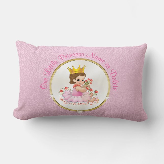 PersonligPrincess Kudde, din text eller foto Lumbarkudde (Framsida)