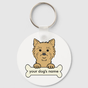 PersonligröseTerrier Nyckelring