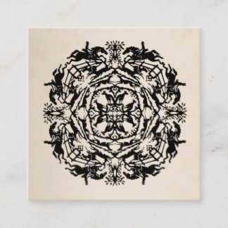 PersonligryttareKaleidoscope Fyrkantigt Visitkort