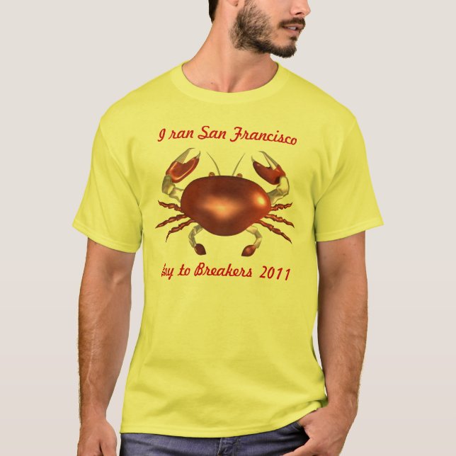 PersonligSan Francisco Bay krabba vid Valxart T-shirt (Framsida)
