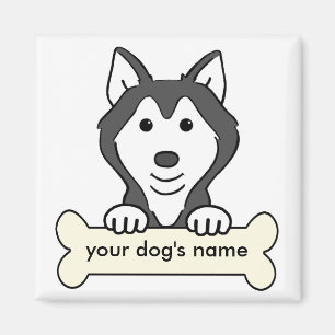 Personligsiberian husky magnet