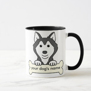 Personligsiberian husky mugg