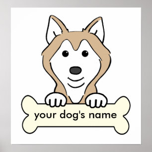 Personligsiberian husky poster