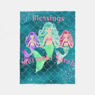 Personligsjöjungfru Fleecefilt