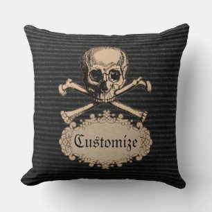 Personligskalle & Crossbonesdekorativ kudde