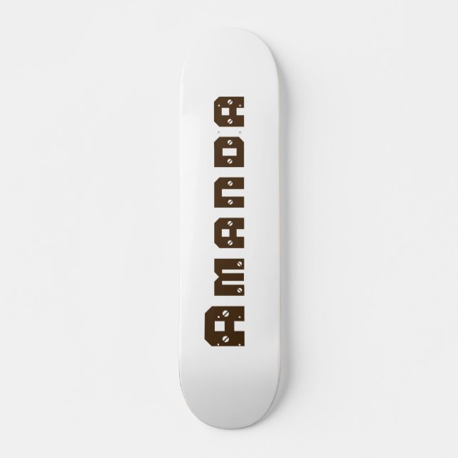 Personligskateboard Mini Skateboard Bräda 18,5 Cm (Framsida)