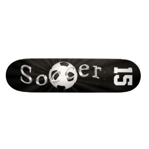 PersonligSkateboardfotboll som DIN Jersey NUMRERAR Skateboard Bräda 20,5 Cm