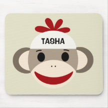 Personligsock monkeyMousepad för barn