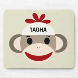 Personligsock monkeyMousepad för barn Musmatta