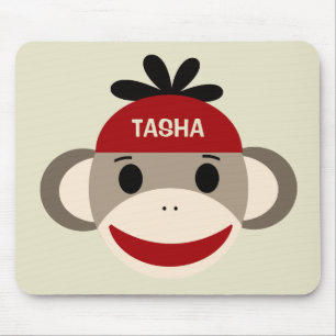 Personligsock monkeyMousepad för barn Musmatta