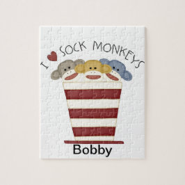 Personligsock monkeypussel /Toy Pussel