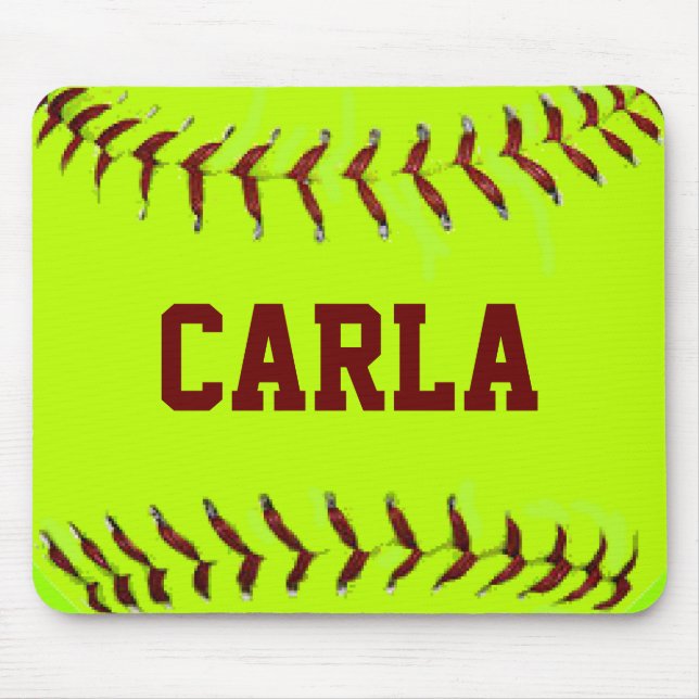 Personligsoftball Mousepad Musmatta (Framsidan)