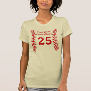 PersonligsoftballJersey skjortor för flickor T-shirt
