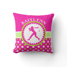 Personligsoftballrosor - grön polka dots