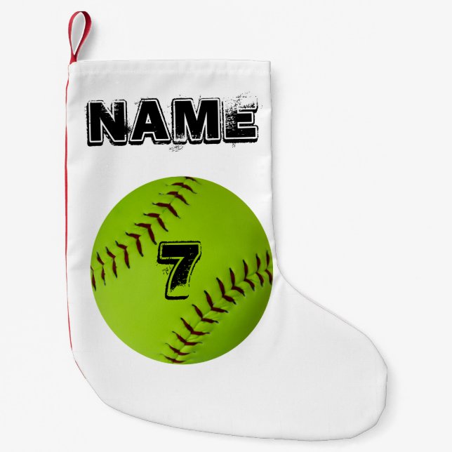 Personligsoftballstrumpa Liten Julstrumpa (Framsidan)