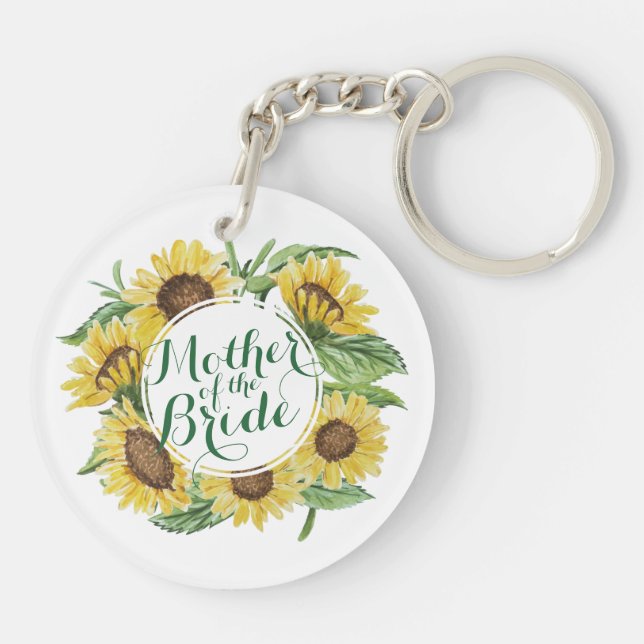 Personligsolroskran som gifta sig Keychain (Baksidan)