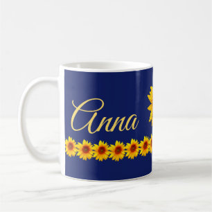 Personligsolrosnamn eller Monogram Kaffemugg