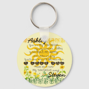 Personligsolsken Keychain Nyckelring