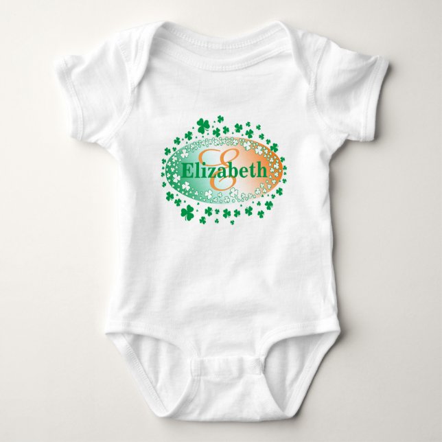 Personligst patrick's dayShamrocks Tee (Framsida)