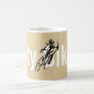 Personligstadscykeln shoppar kaffemugg