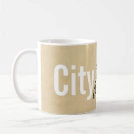 Personligstadscykeln shoppar kaffemugg