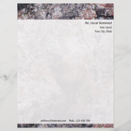 Personligstenstruktur med returadressen brevhuvud