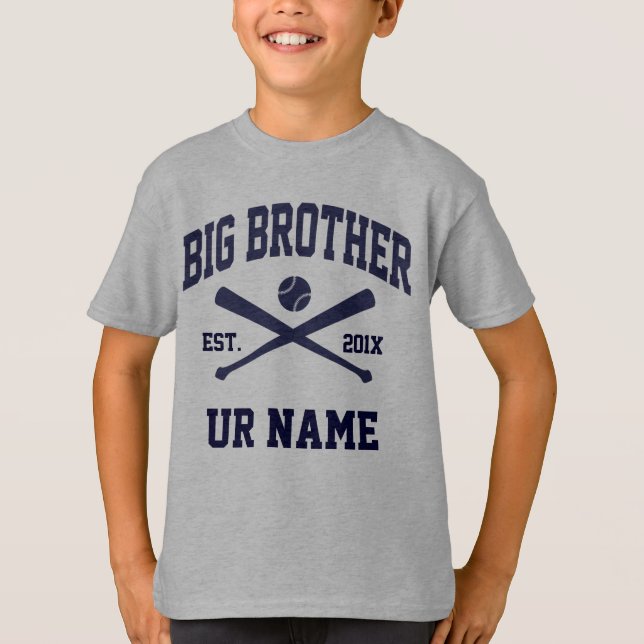 Personligstorebrorbaseball Tee Shirt (Framsida)