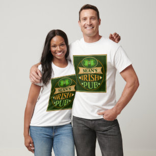 PersonligSts Patrick T-tröja för Pub för dag T Shirt
