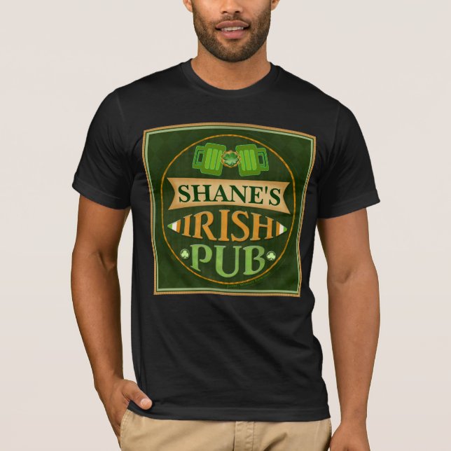 PersonligSts Patrick T-tröja för Pub för dag Tee Shirt (Framsida)