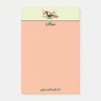 Personligsushi som posta-det noterar post-it block