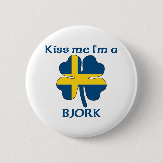Personligsvensken kysser mig I-förmiddagen Bjork Knapp (Framsida)