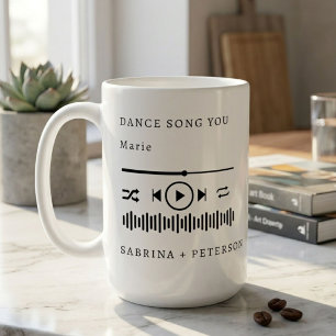 Personligt albumomslag Favoritsång Bröllop Kaffemugg