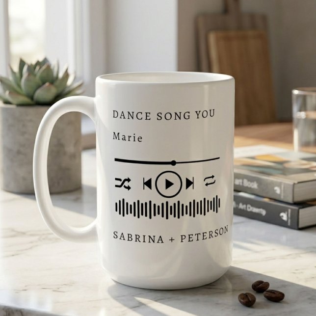 Personligt albumomslag Favoritsång Bröllop Kaffemugg (Skapare uppladdad)