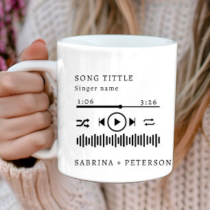 Personligt albumomslag Favoritsång Bröllop Kaffemugg