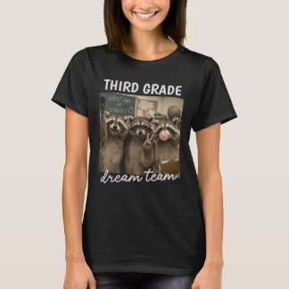 Personligt Anpassad Betygsnivå Tvättbjörn Drömteam T Shirt