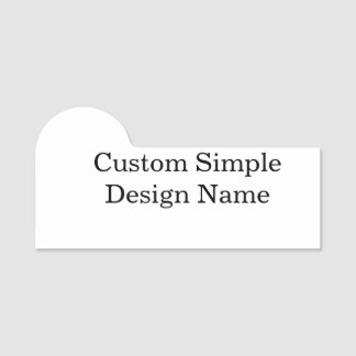 Personligt Anpassad Design 3" X 1.5" Formad Märke Namnbricka