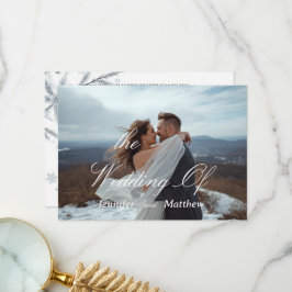 Personligt Anpassad Enkel Modern Bröllopsinbjudan  Tack Kort