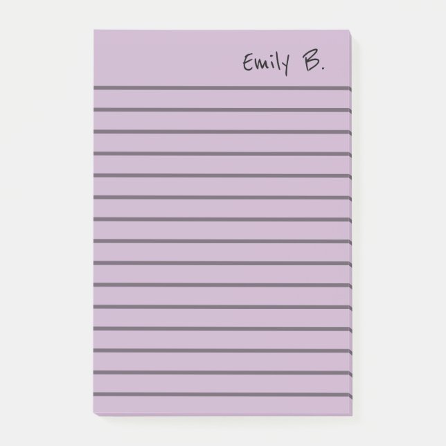 Personligt anpassad färg 4x6 linjerad post-it block (Framsida)