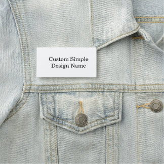 Personligt Anpassad Klassisk Design 3" X 1.5" Namnbricka