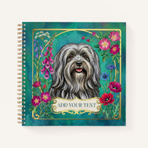 Personligt anpassad ljusgrå Lhasa Apso-fyrkantig a